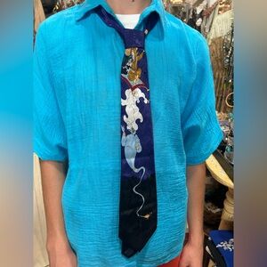 Olympia Disney Mens Tie Aladdin with Genie 58 inch